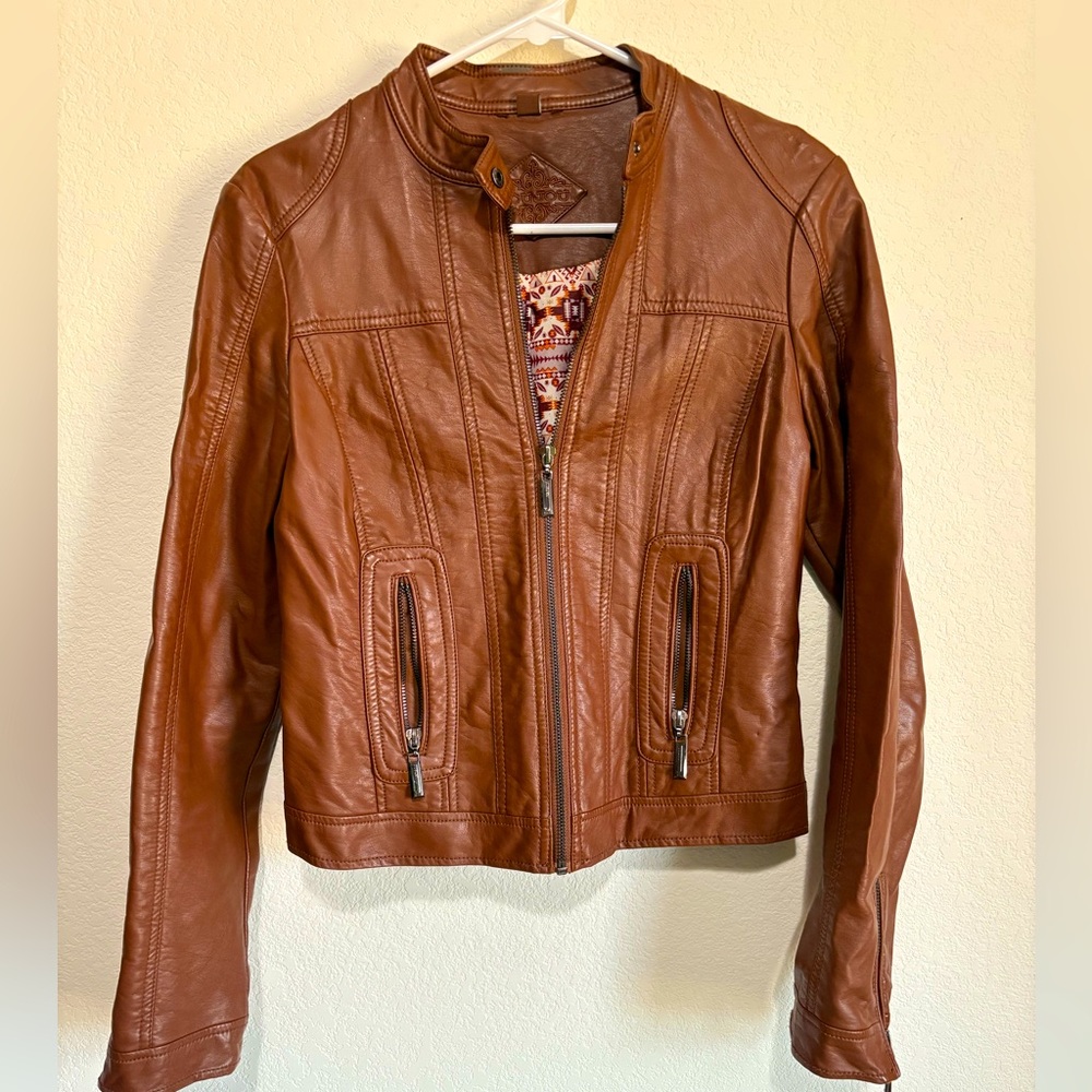Jou Jou pleather jacket small